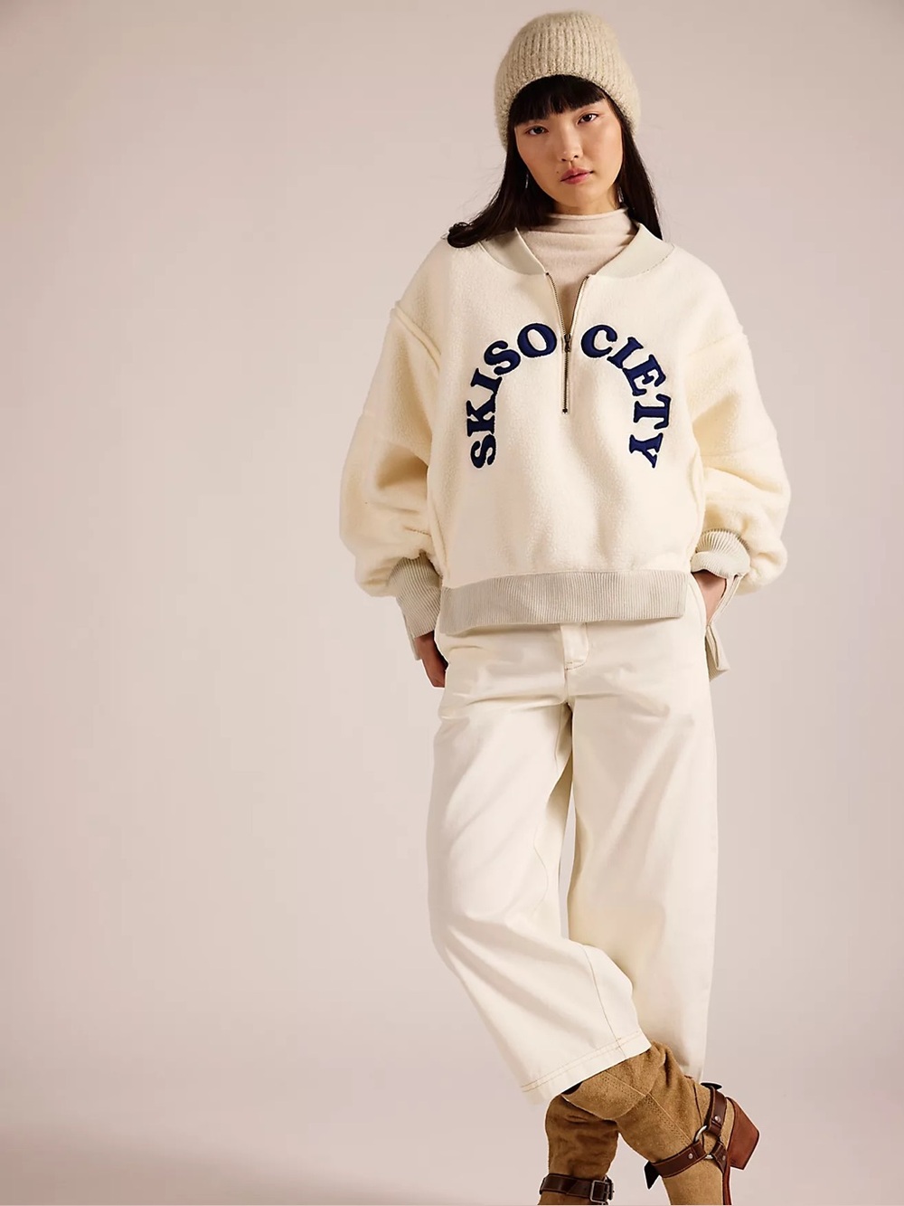 Free people Tricia Fix Ski Society Quarter Zip